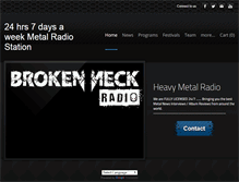 Tablet Screenshot of brokenneckradio.com
